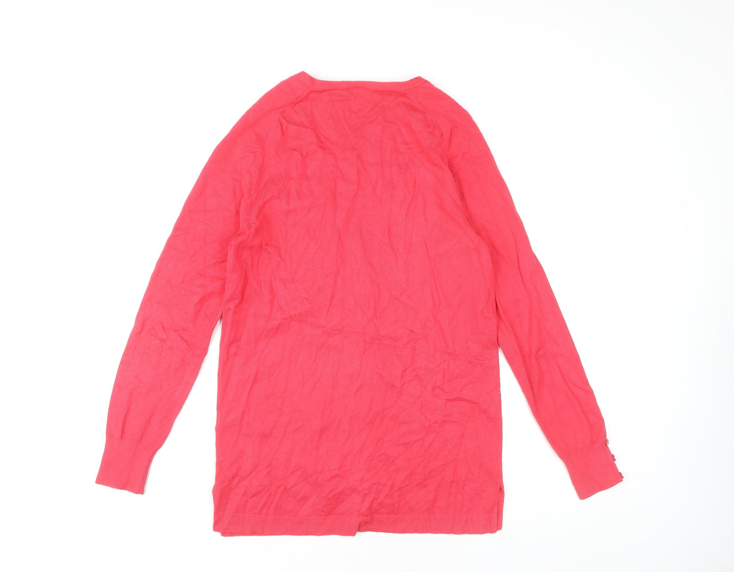 Papaya Women's Red Cardigan, Size 12, V-Neck