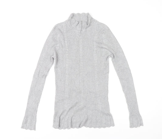 Papaya Women's Grey Knit Pullover Jumper Size 14