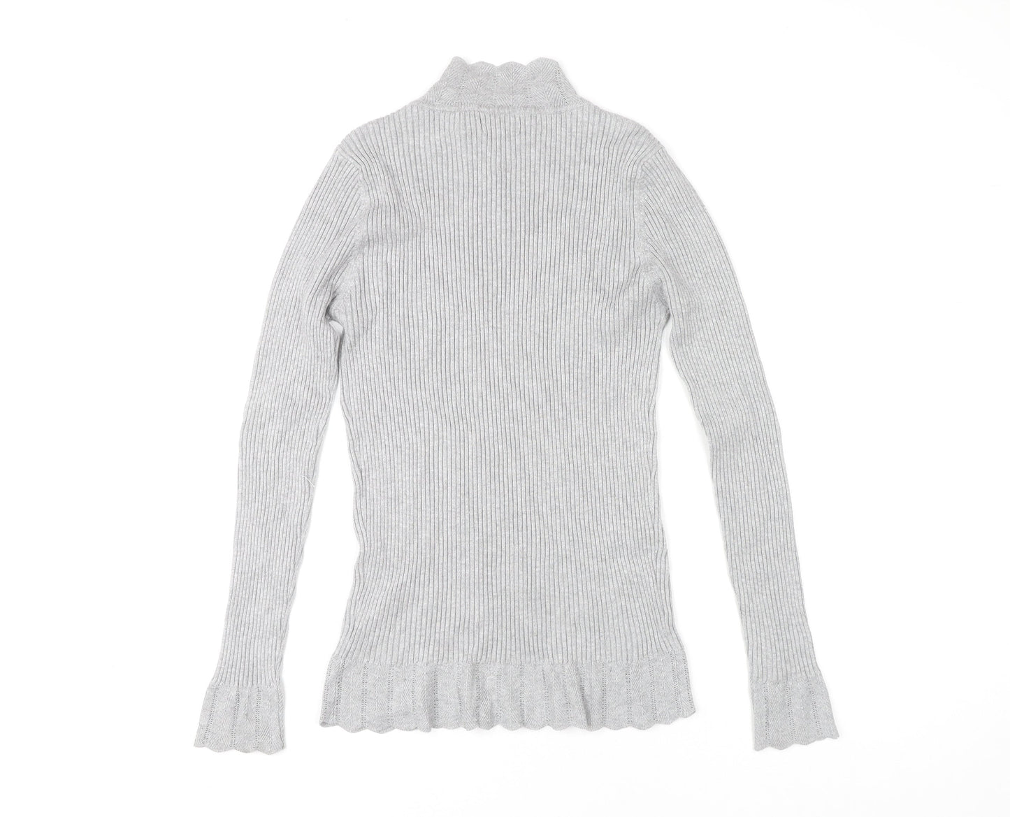 Papaya Women's Grey Knit Pullover Jumper Size 14