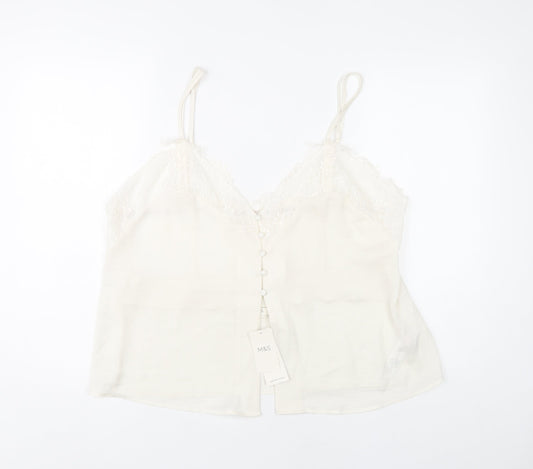 Marks and Spencer Women's Ivory Camisole Top Size 20