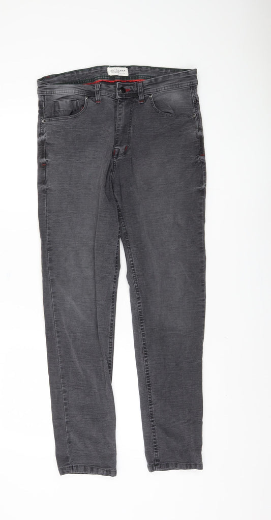 Sutta Man Men's Grey Straight Jeans Size 34