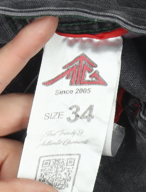 Sutta Man Men's Grey Straight Jeans Size 34