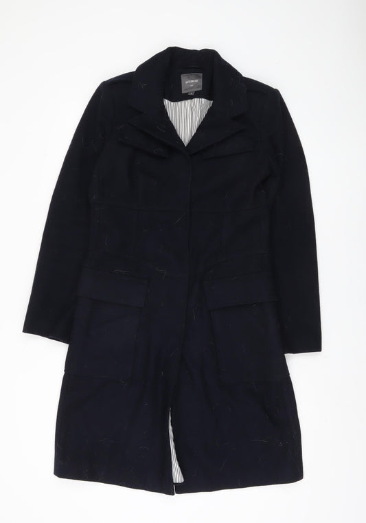 Next Women's Black Long Coat Size 8