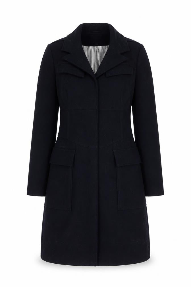 Next Women's Black Long Coat Size 8