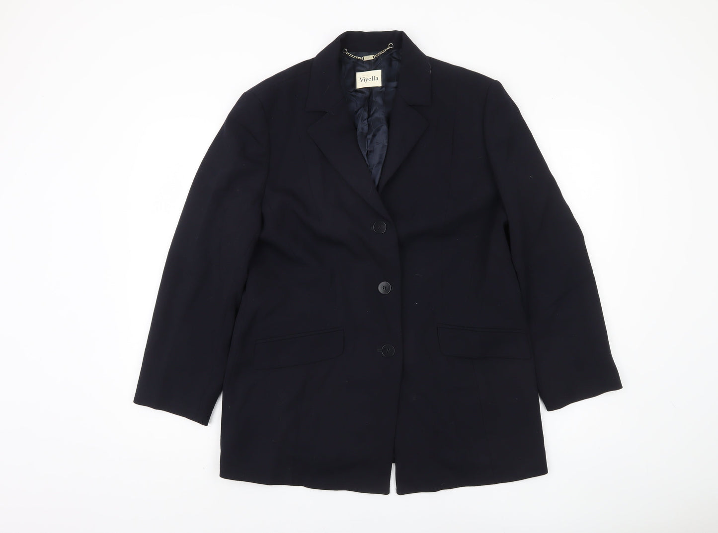 Viyella Women's Black Blazer, Size 14, Classic Design