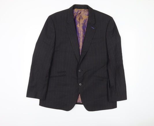 Next Men's Black Stripe Blazer, 42 Short