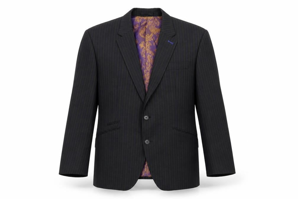Next Men's Black Stripe Blazer, 42 Short