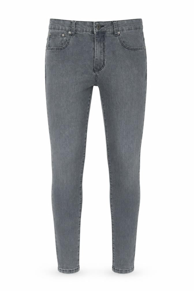 boohooMAN Grey Slim Fit Jeans for Men Size 30
