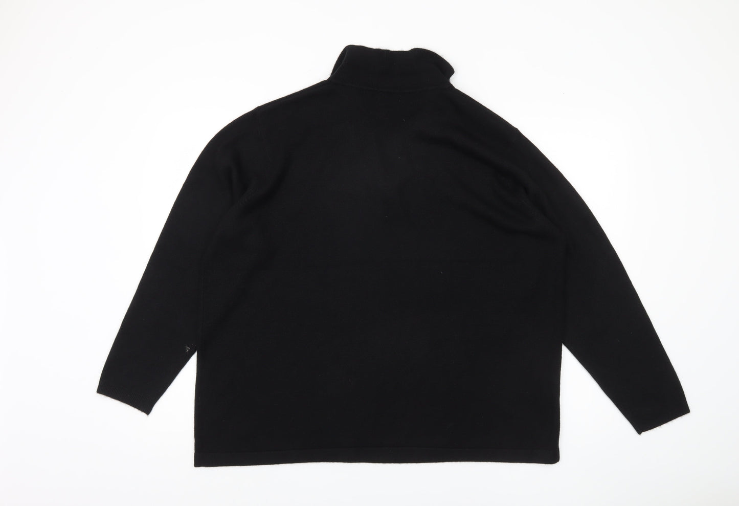 Bonmarché Women's Black XL Collared Pullover Jumper