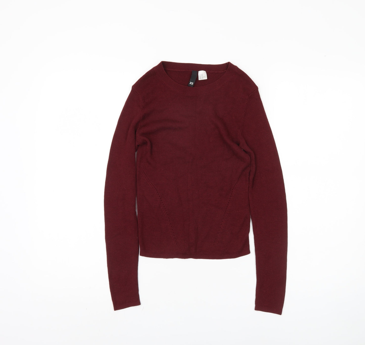 H&M Women’s Red XS Pullover Knit Jumper