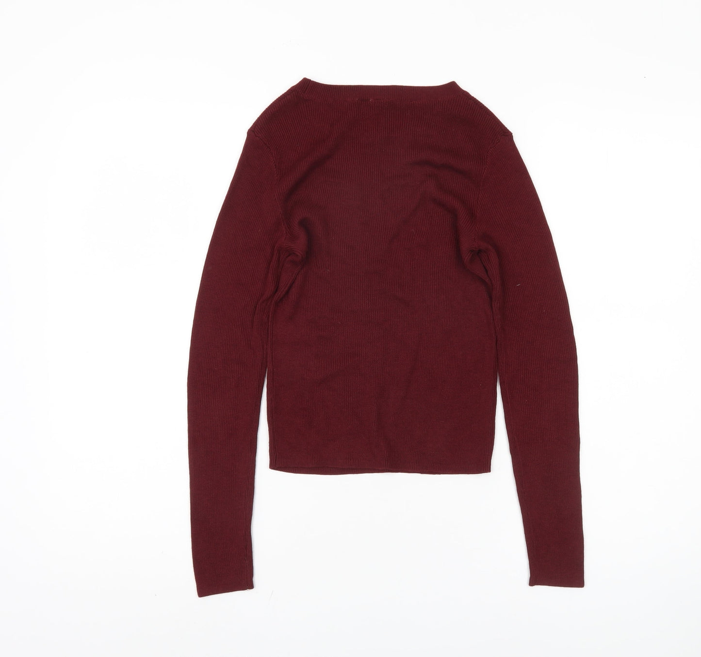 H&M Women’s Red XS Pullover Knit Jumper
