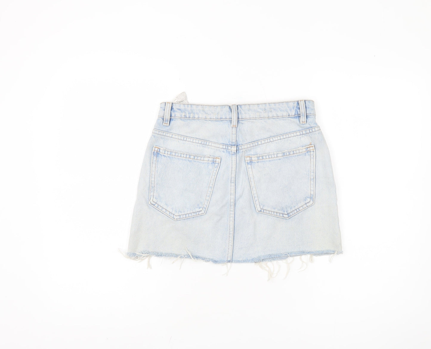 Zara Women's Blue Denim Mini Skirt Size 10 Casual
