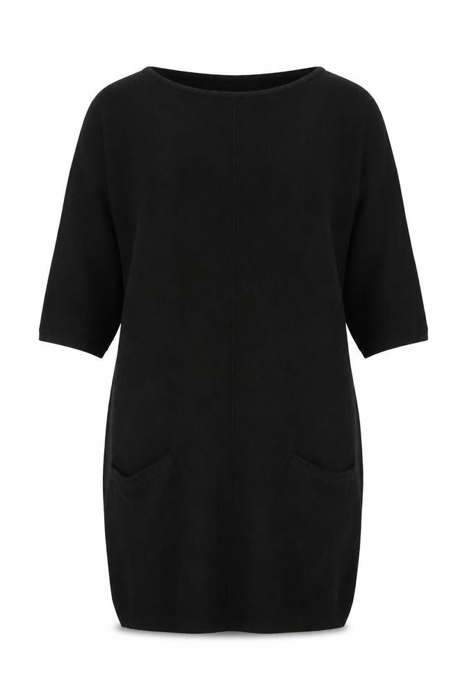 New Look Women's Black Tunic Jumper Size 12