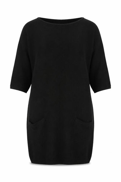 New Look Women's Black Tunic Jumper Size 12