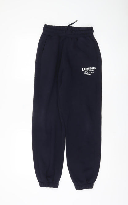 Additional front view of River Island Men's Blue Joggers XXS