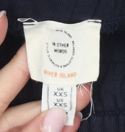 Brand and care label for River Island Men's Blue Joggers XXS