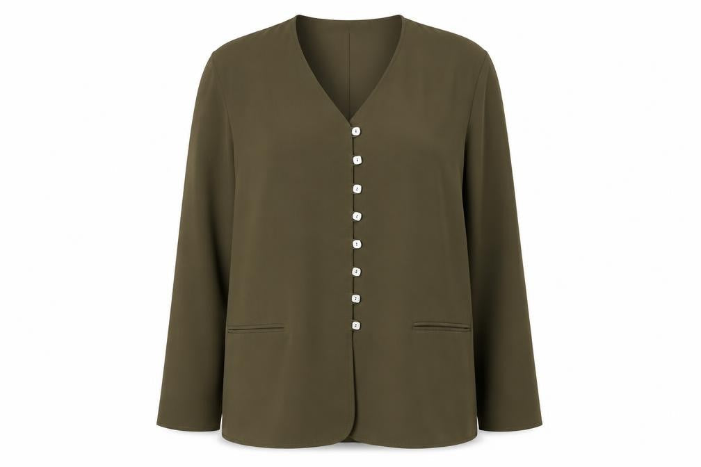 Planet Women's Green Button Jacket Size 14