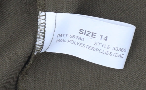 Planet Women's Green Button Jacket Size 14