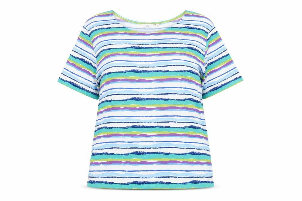 Isle Women's Multicoloured Striped T-Shirt M