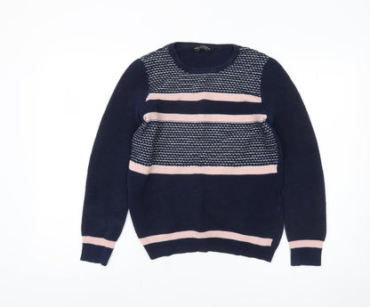 Additional front view of Dorothy Perkins Women's Blue Striped jumper, size 12