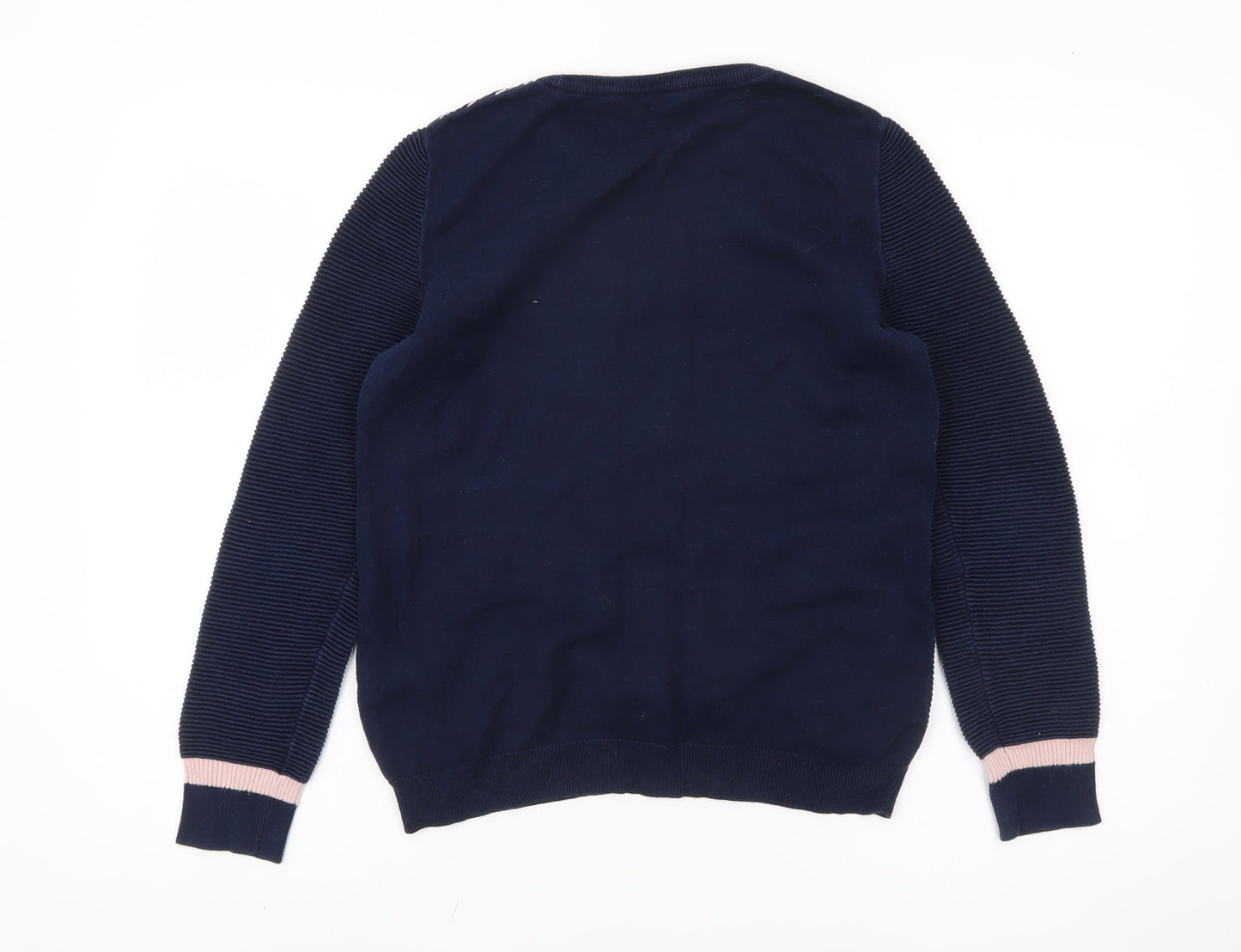 Dorothy Perkins Women's Blue Striped Pullover Jumper Size 12