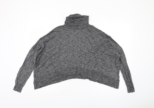 Zara Women's Grey Roll Neck Pullover, Size 12