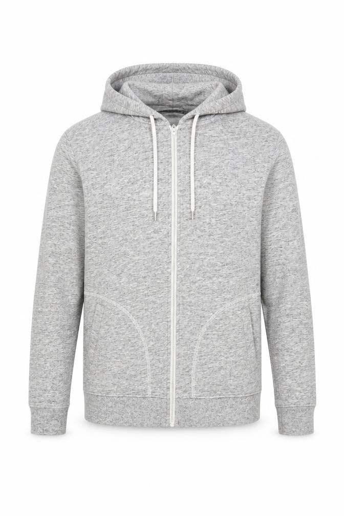 Burton Men's Grey Full Zip Hoodie, M, Regular