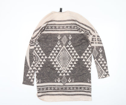 Forever 21 Women's Multicoloured Open Front Cardigan S