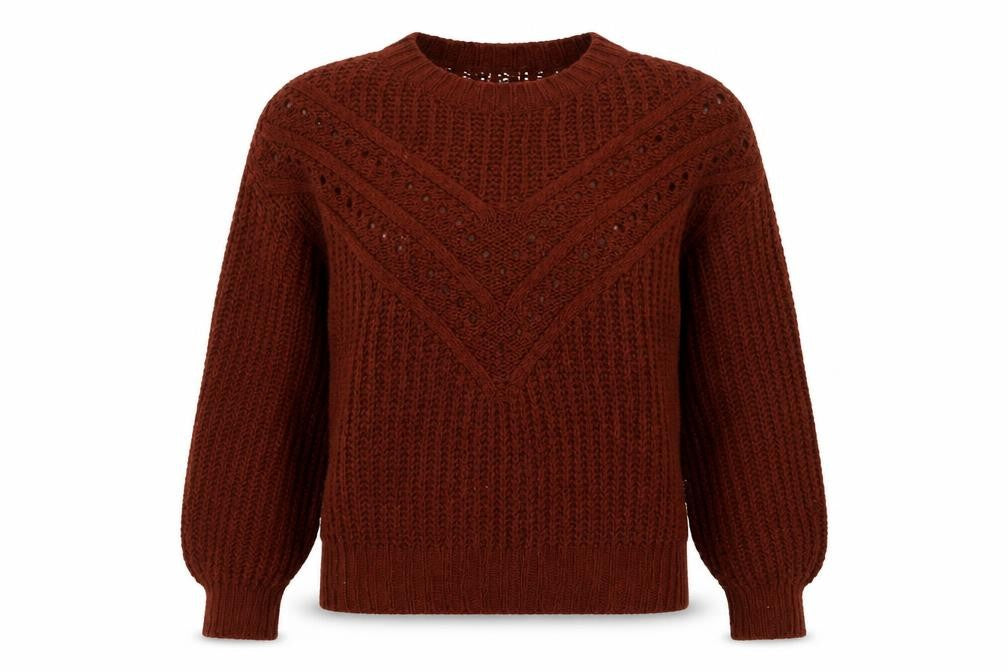 Next Women's Brown Chunky-Knit Pullover Jumper XS