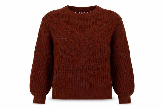 Front view of Next Women's Brown Chunky-Knit jumper XS