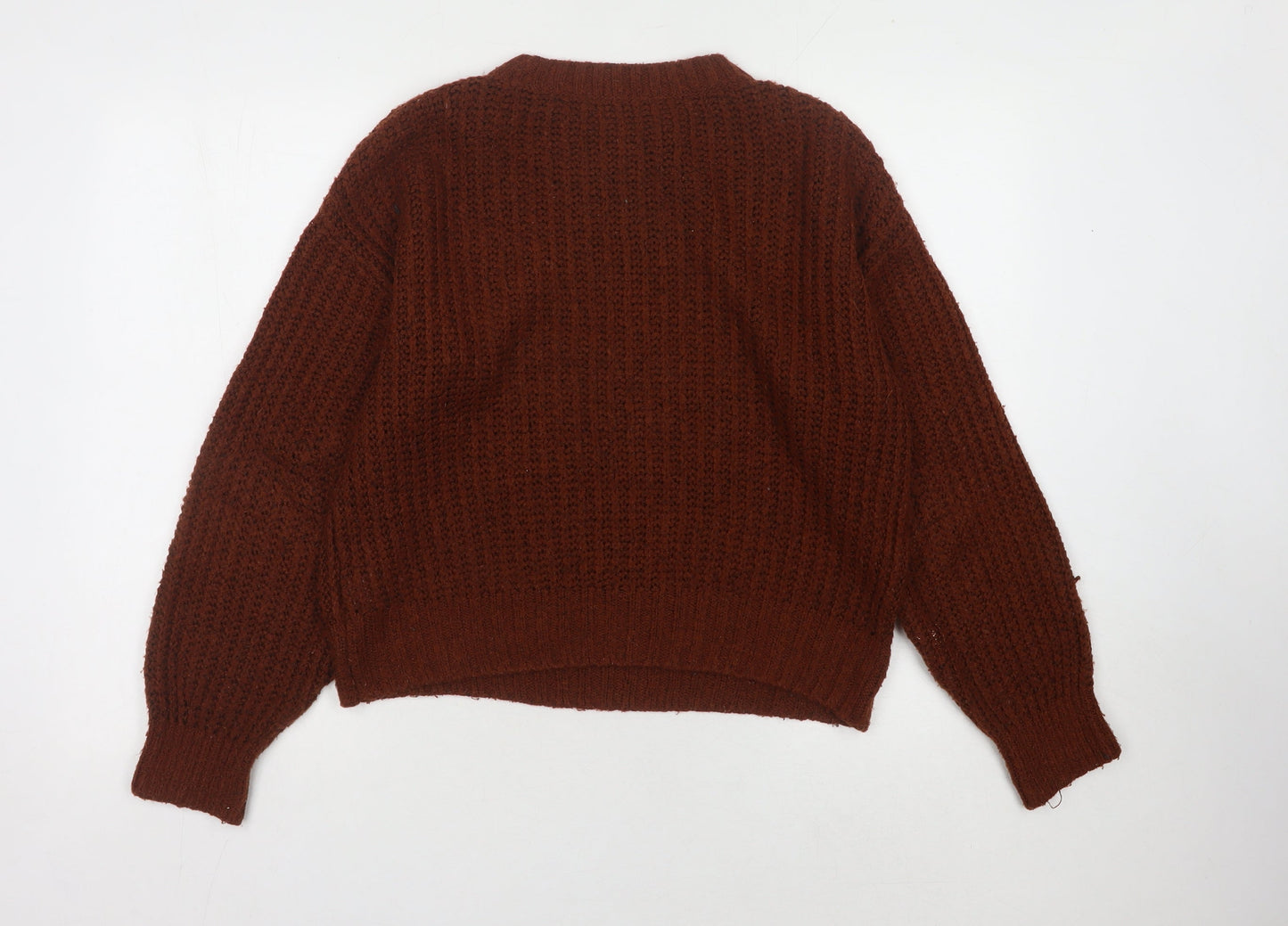Next Women's Brown Chunky-Knit Pullover Jumper XS