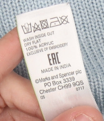 Marks and Spencer Women's Blue Pullover Jumper, Small