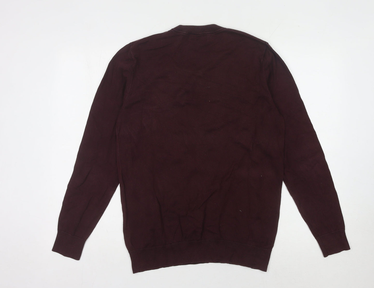 Next Men's Red Pullover Jumper, Medium, Crew Neck