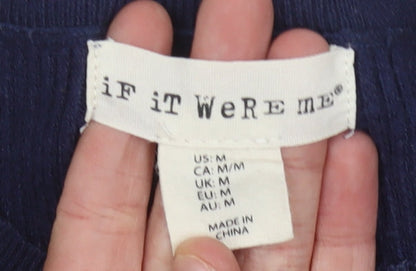 Close-up detail of iF iT WeRe Me Women's Multicoloured jumper, M