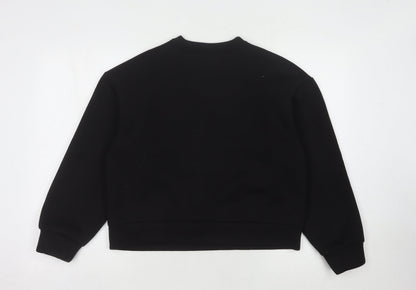 H&M Divided Women's Black Studded Pullover Sweatshirt M