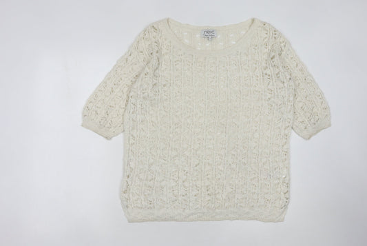 Next Women's Ivory Pullover Jumper, Size 12