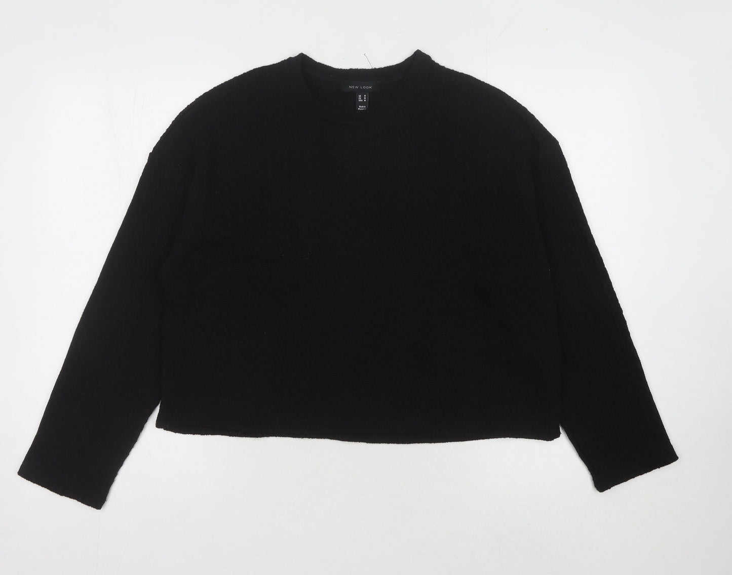 New Look Women’s Black Crew Neck Jumper Size M