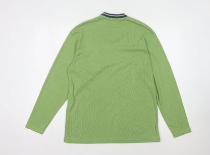 Marks & Spencer Men's Green V-Neck Pullover Jumper S