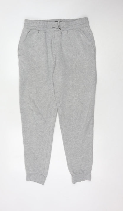 Additional front view of River Island Men's Grey Jogger Trousers M