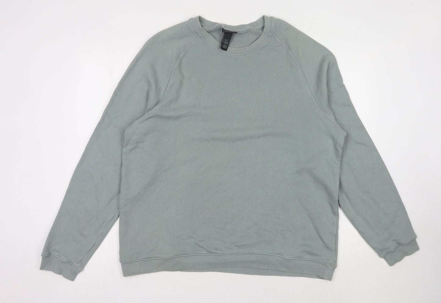 H&M Unisex Grey Pullover Sweatshirt, Size 12, Casual Style