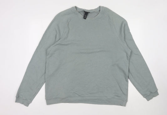 H&M Unisex Grey Pullover Sweatshirt, Size 12, Casual Style