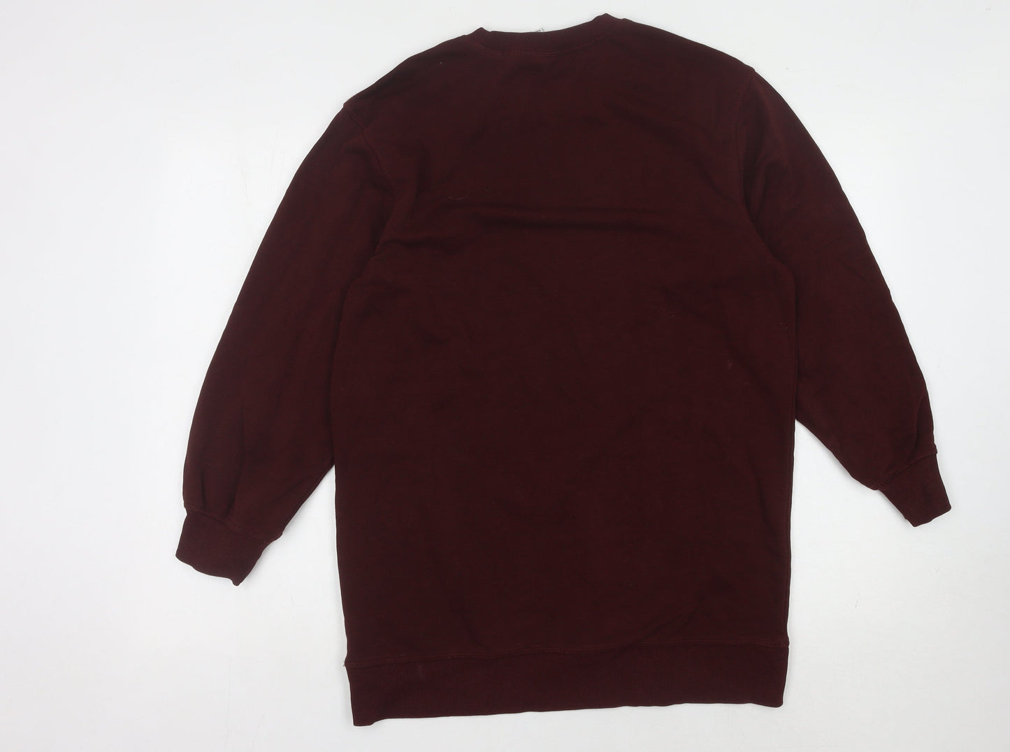 H&M Women’s Red XS Long Sleeve Crew Neck Dress