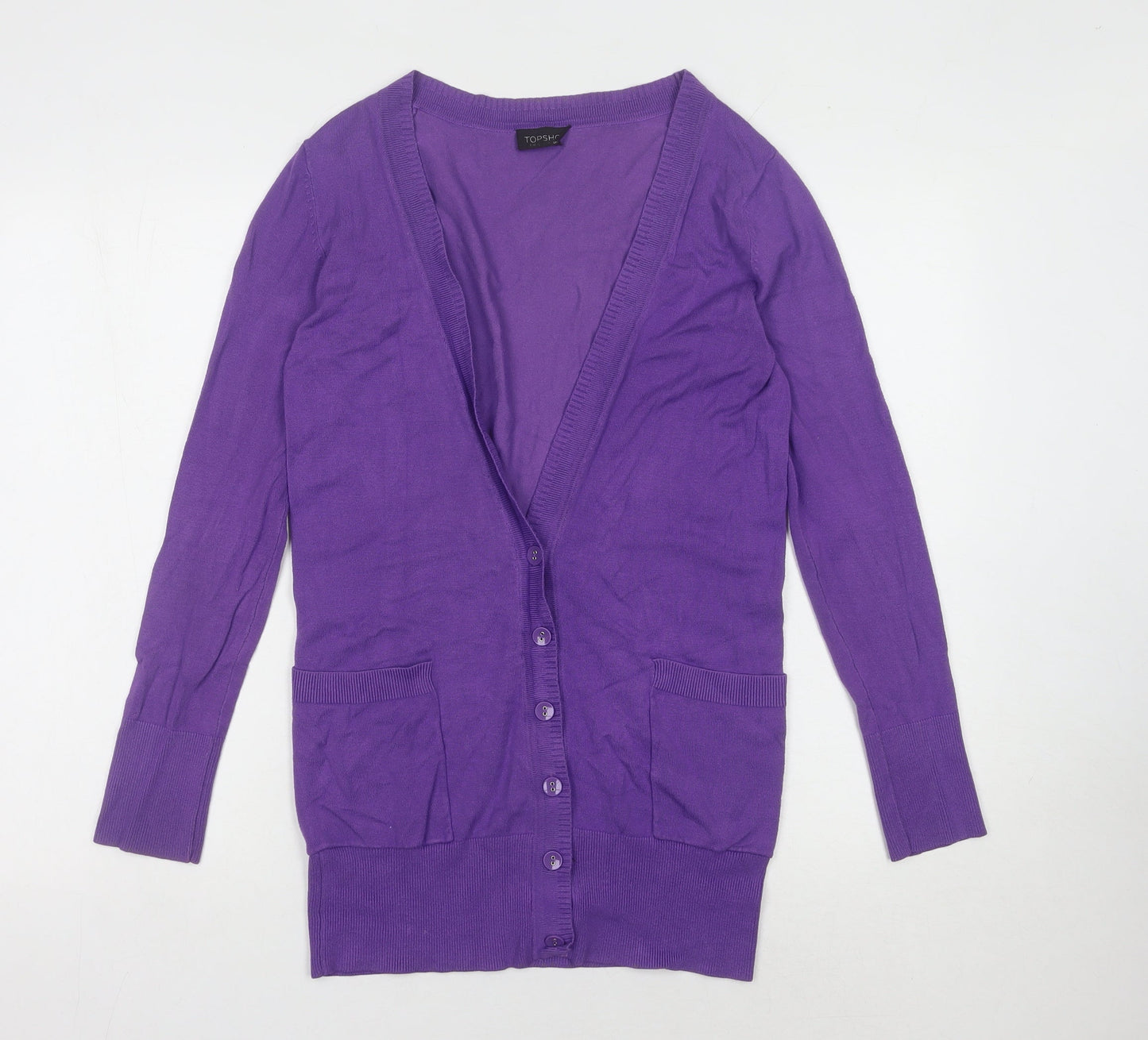 Topshop Women's Purple Cardigan Size 8