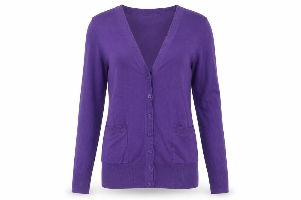 Topshop Women's Purple Cardigan Size 8