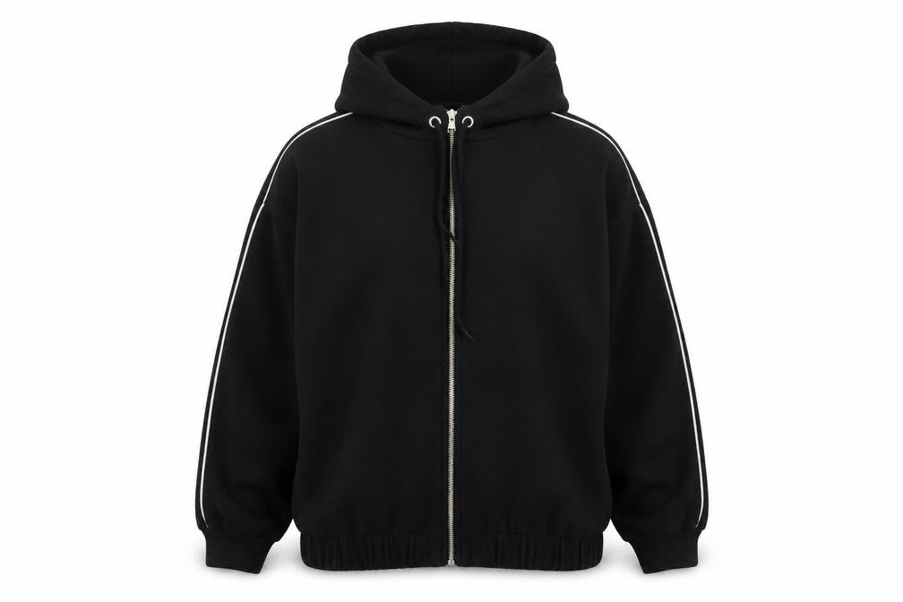 Boohoo Women’s Black Full Zip Hoodie Size 10