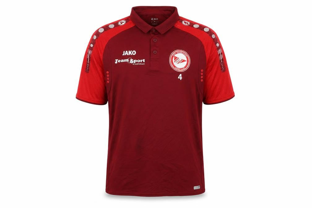 JAKO Men's Red Polo Medium Football Jersey
