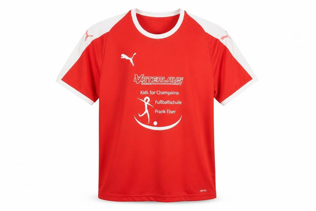 Puma Men's Red Football T-Shirt Medium