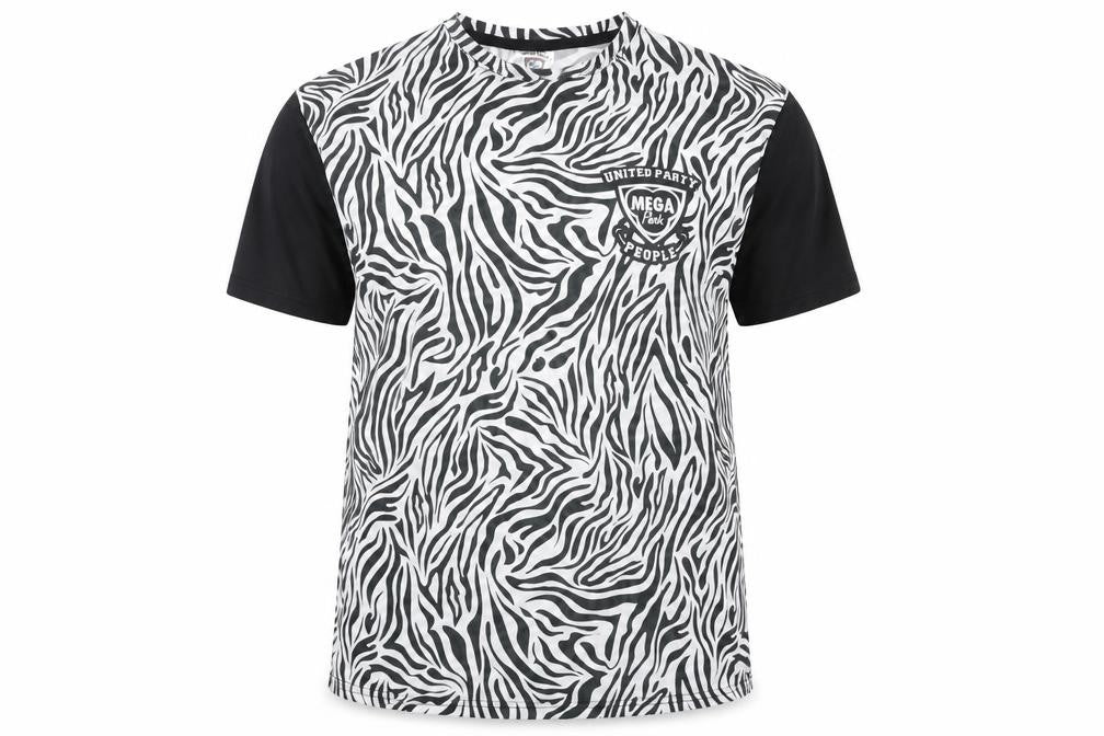 Mega Park Men's XL Zebra Print T-Shirt