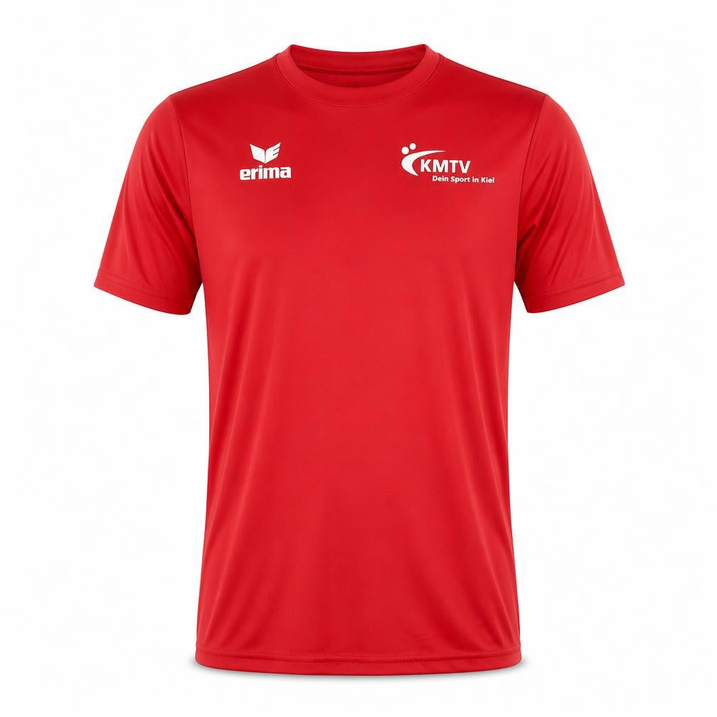 Erima Men's Red T-Shirt, Size S, Short Sleeve, Solid