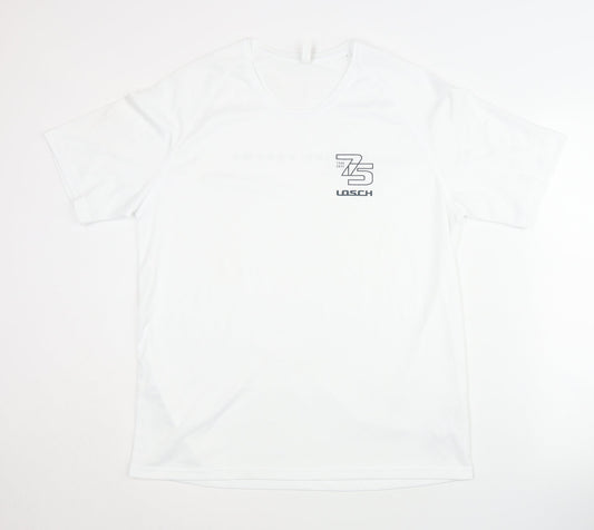 PROACT Men's White L Jersey T-Shirt Activewear